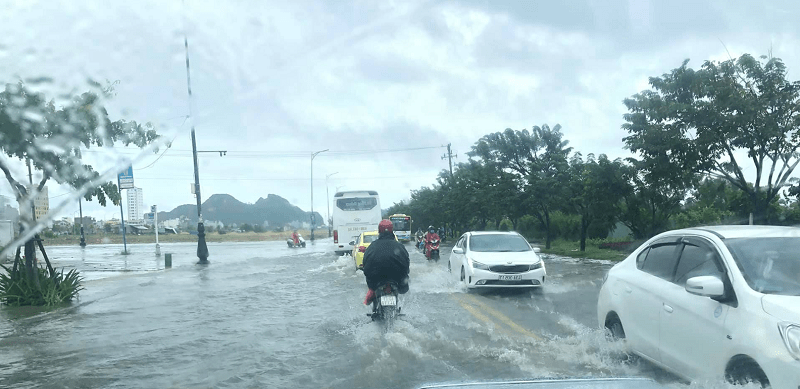 các tuyến đường ngập ở Đà Nẵng