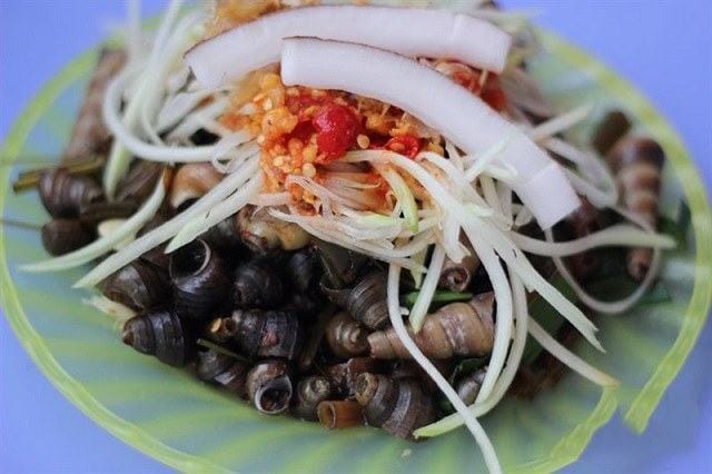 Hấp dẫn các món ăn vặt tại Đà Nẵng 6 ốc hút - món ăn vặt Đà Nẵng