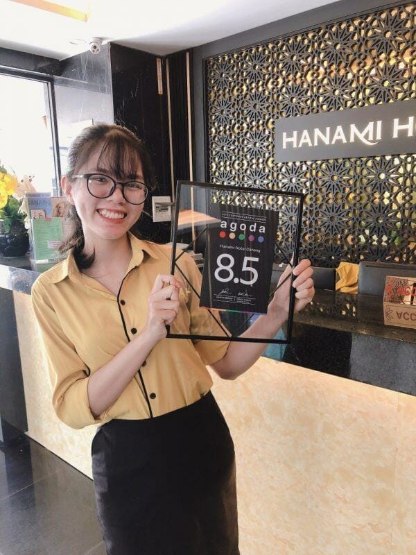 Khách sạn biển Hanami được đáh giá cao tại Agoda