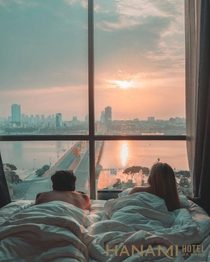 Cầu rồng Đà Nẵng buổi bình minh