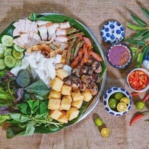 Ẩm thực Đà Nẵng 9 bún đậu mắm tôm nhà Cuội Đà Nẵng