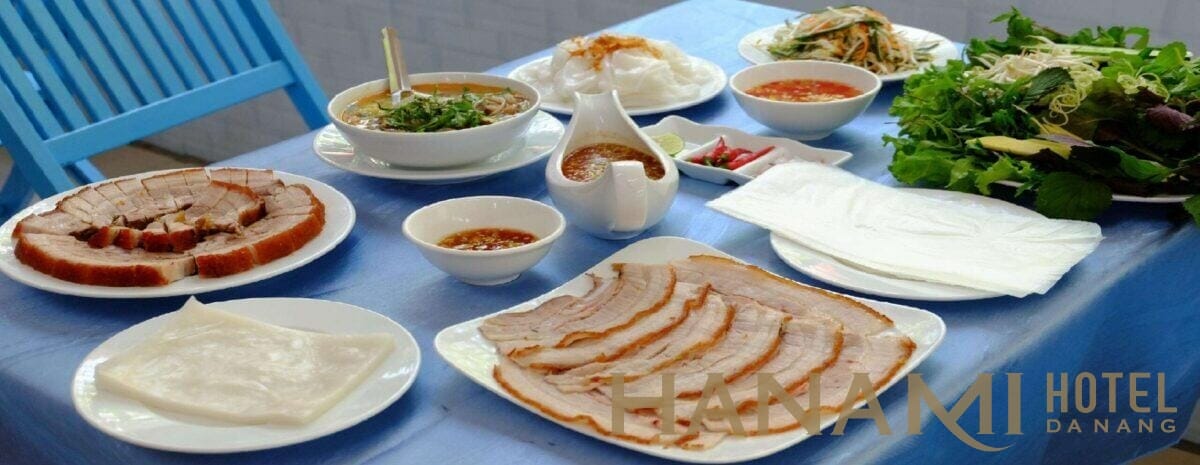 Top 9 Pork Girdle-cake Roll Restaurants in Da Nang 2 Bánh tráng cuốn thịt heo Donald Trung Đà Nẵng