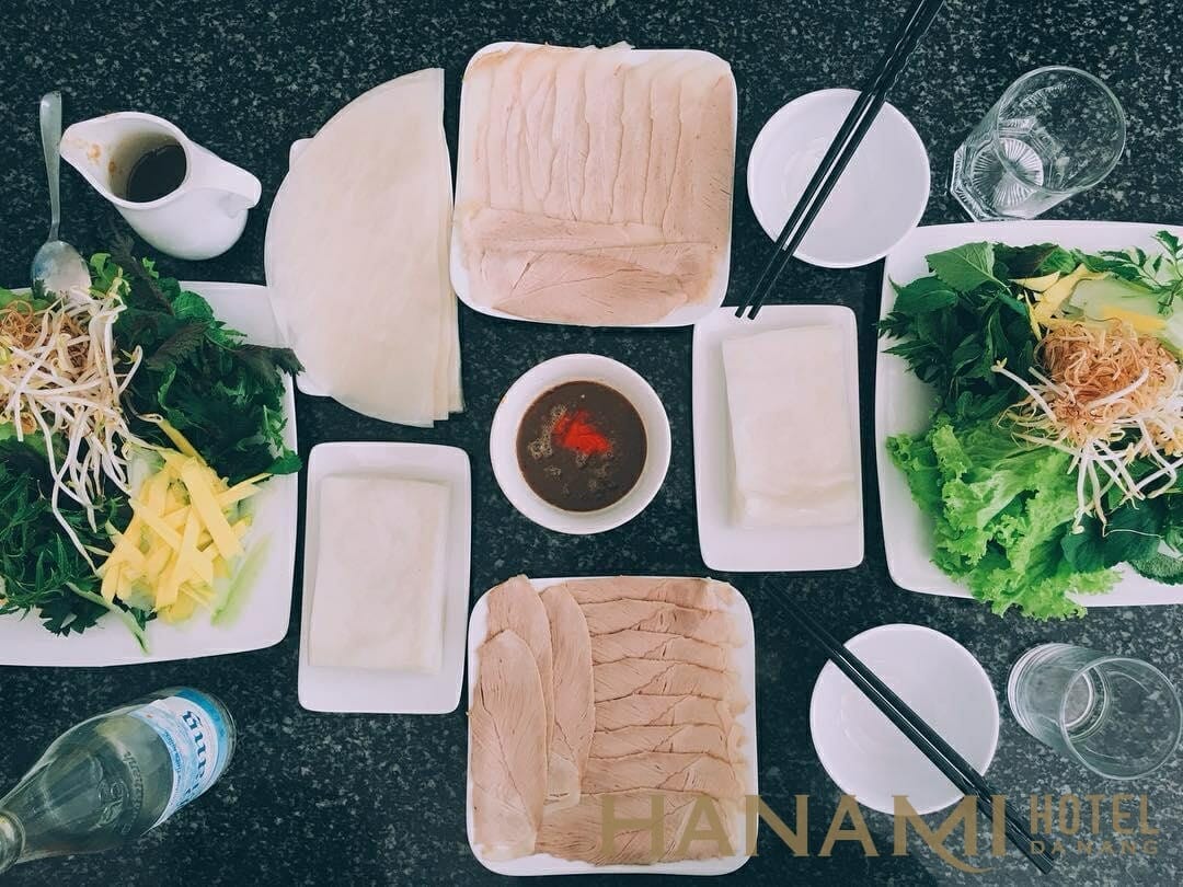 Bánh tráng cuốn thịt heo Đà Nẵng