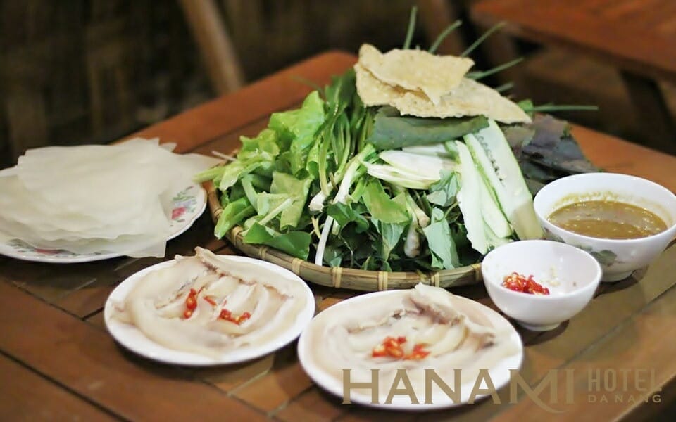 Bánh tráng cuốn thịt heo Đà Nẵng