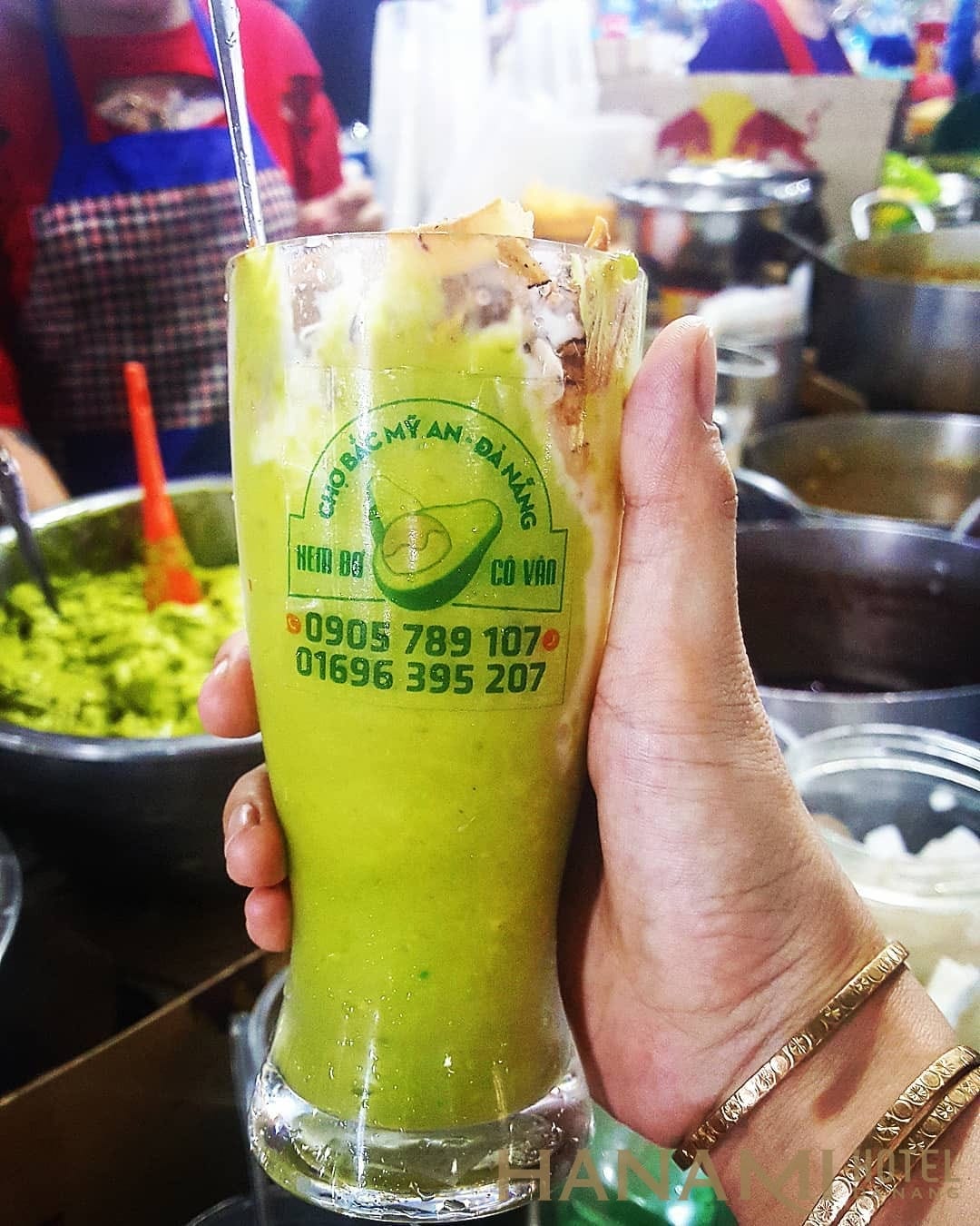 kem bơ cô vân nổi tiếng khu chợ Bắc Mỹ An