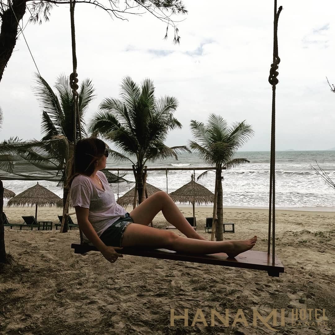 khung cảnh bình dị của bãi biển An Bàng