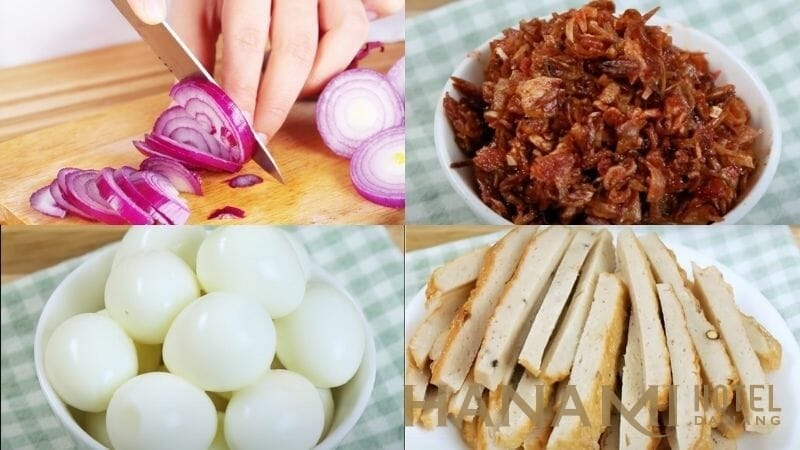 Sơ chế các nguyên liệu nấu Bánh canh cá nục Đà Nẵng