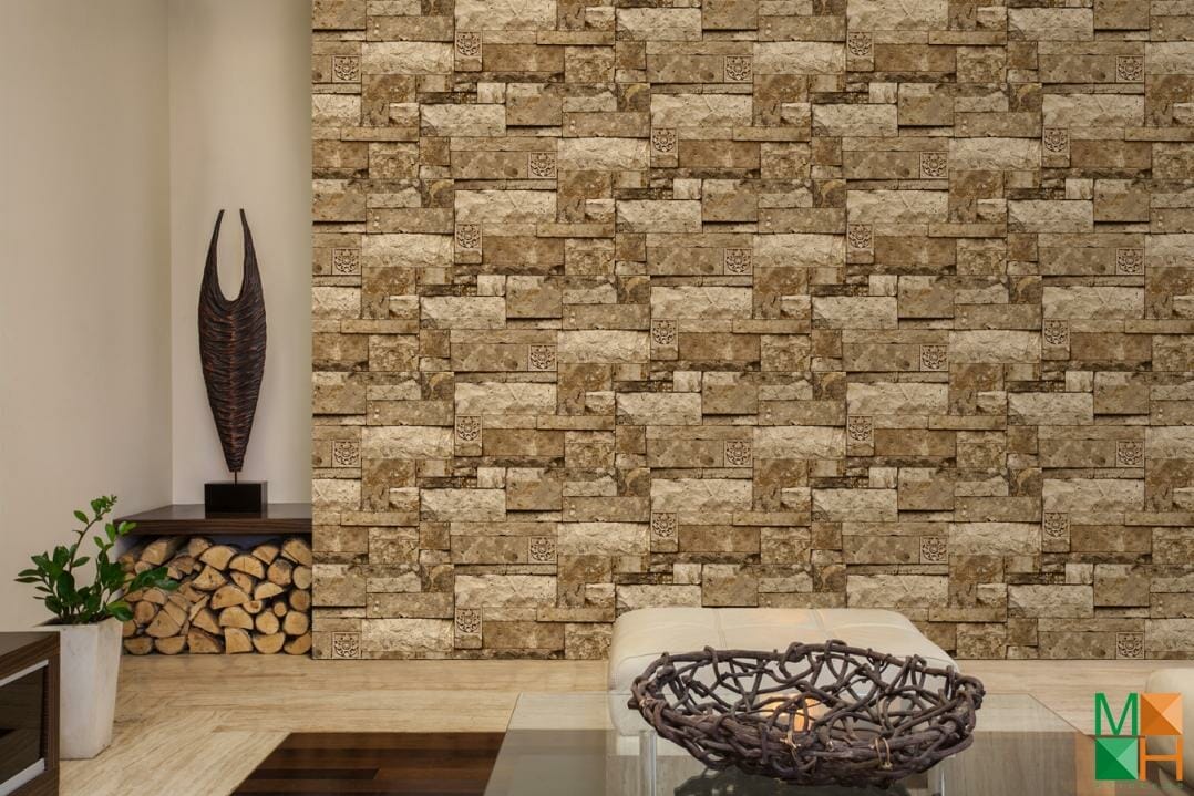 Giấy dán tường 3D cho phòng khách đẹp