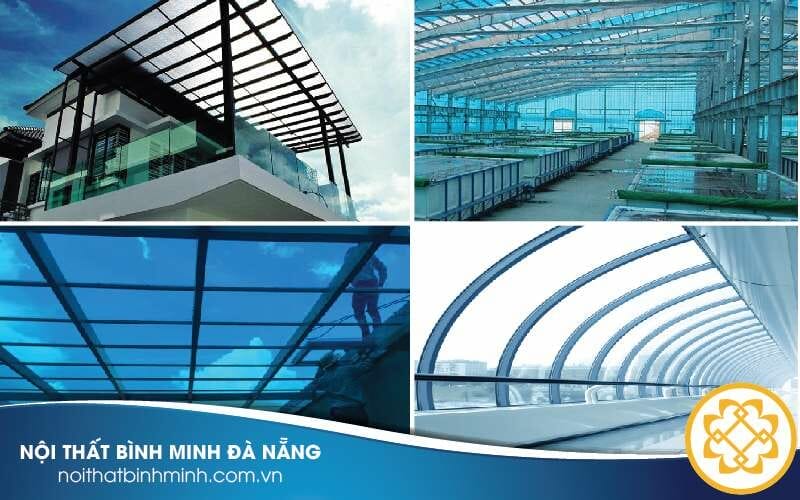 Báo giá tấm lợp lấy sáng, tấm poly giá rẻ tại Đà Nẵng
