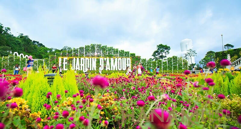 Giá vé Bà Nà Hills - Cập nhập mới nhất 2023 6 Thiên đường Vườn hoa Le Jardin D'amour