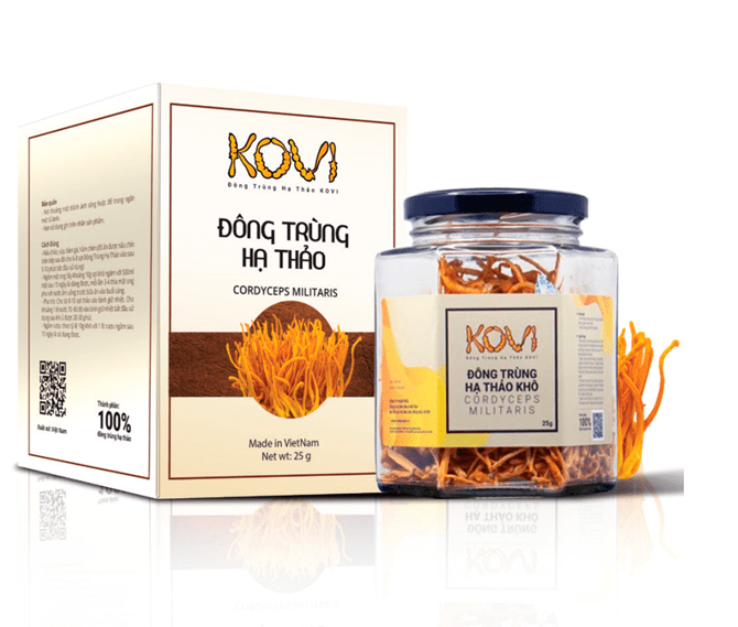                Đông trùng khô được sấy theo phương pháp sấy thăng hoa