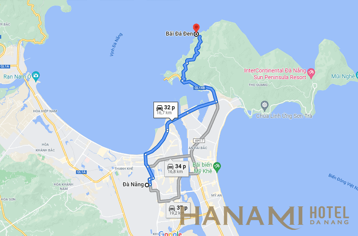 Black Rock Beach: A Hidden Gem of Da Nang 3 Đường đi đến Bãi Đá Đen