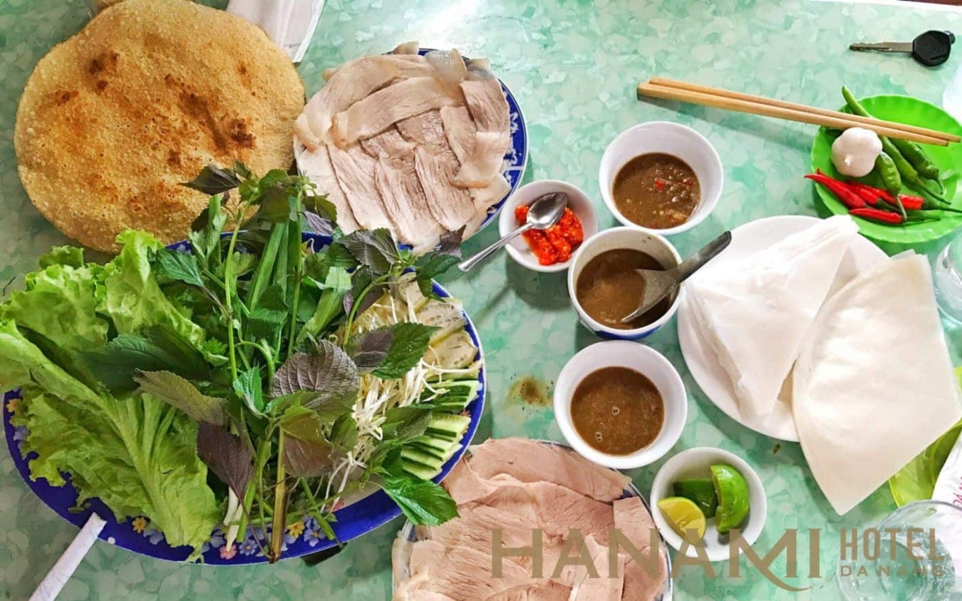 Bánh tráng cuốn thịt heo bà Mua - Review quán ăn nổi tiếng ở Đà Nẵng 5 bánh tráng cuốn thịt heo bà Mua
