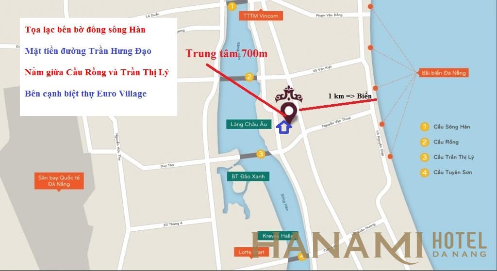 Vị trí căn hộ Monarchy Đà Nẵng