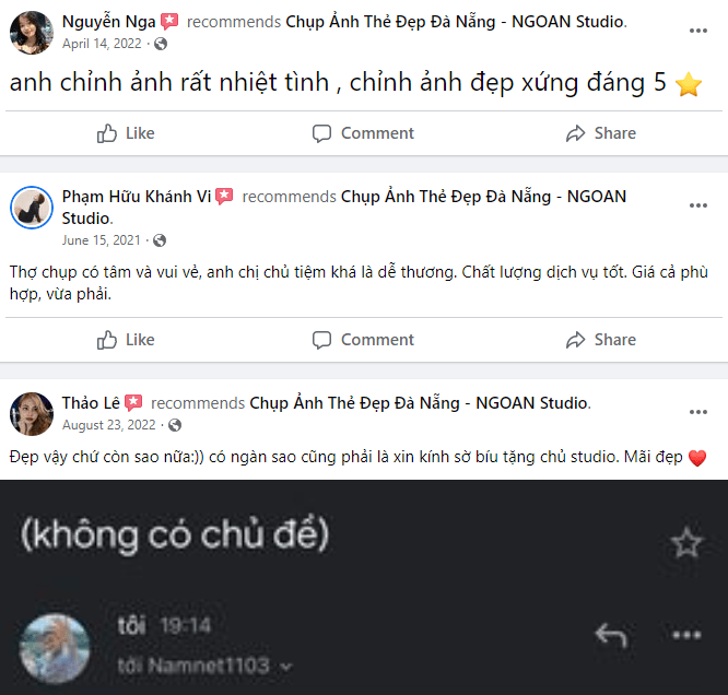 Chụp ảnh thẻ đẹp Đà Nẵng - Gợi ý 10 địa chỉ đáng ghé nhất 5 Nguồn: Hình ảnh đánh giá Ngoan Studio trên Fanpage