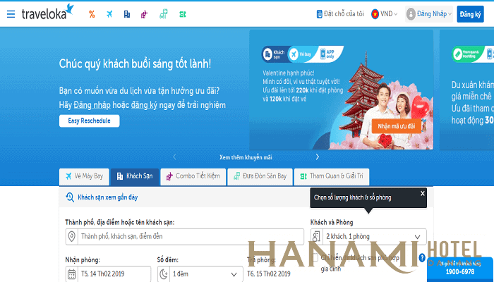Hướng dẫn đăng ký bán phòng trên traveloka.com