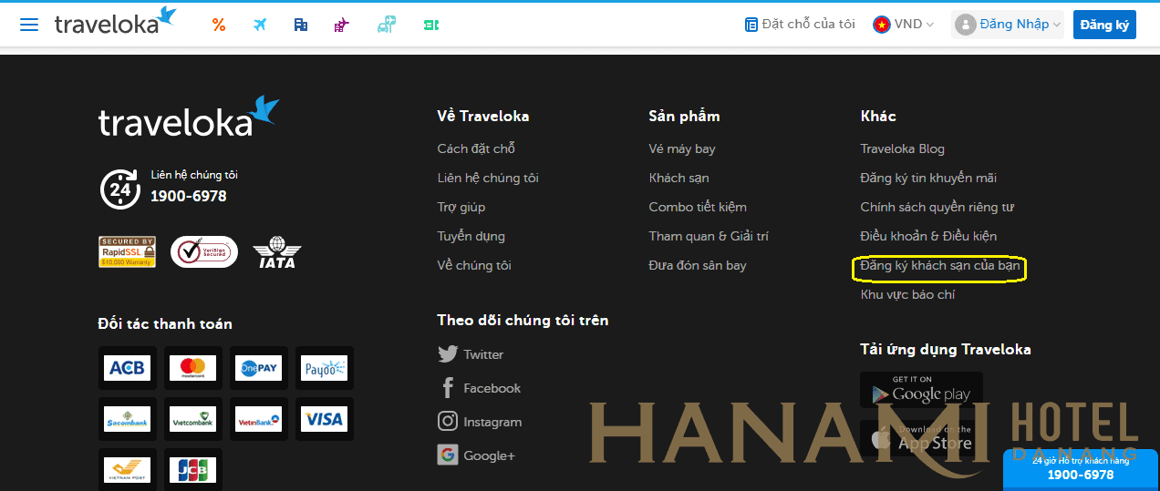 Hướng dẫn đăng ký bán phòng trên traveloka.com
