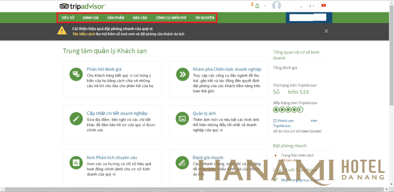 Hướng dẫn đăng kí bán phòng trên Tripadvisor