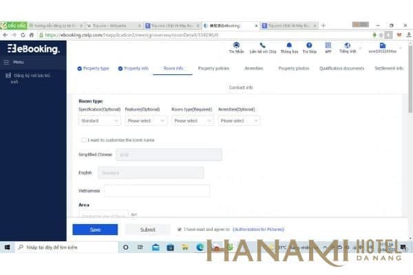 Hướng dẫn đăng ký bán phòng trên ctrip.com