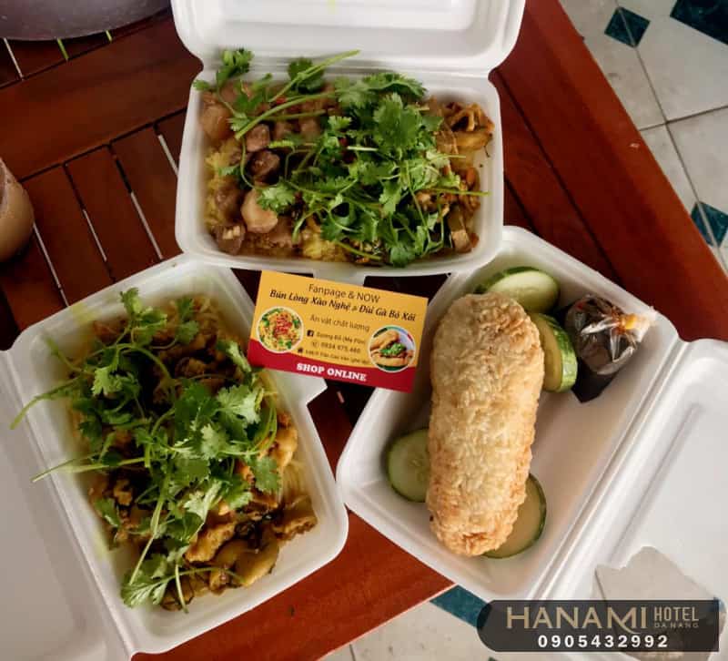 bún lòng xào nghệ Đà Nẵng