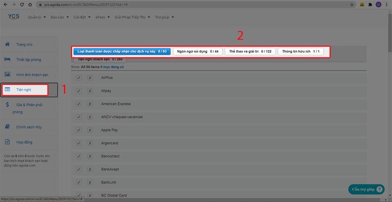 Hướng dẫn đăng ký bán phòng trên agoda.com
