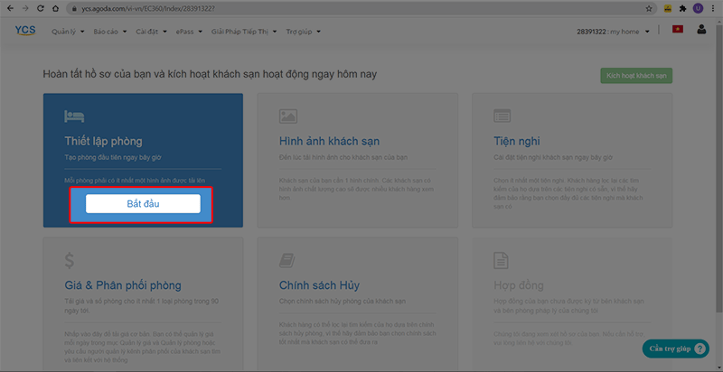 Hướng dẫn đăng ký bán phòng trên agoda.com