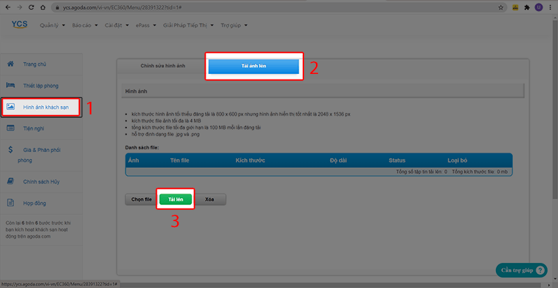 Hướng dẫn đăng ký bán phòng trên agoda.com