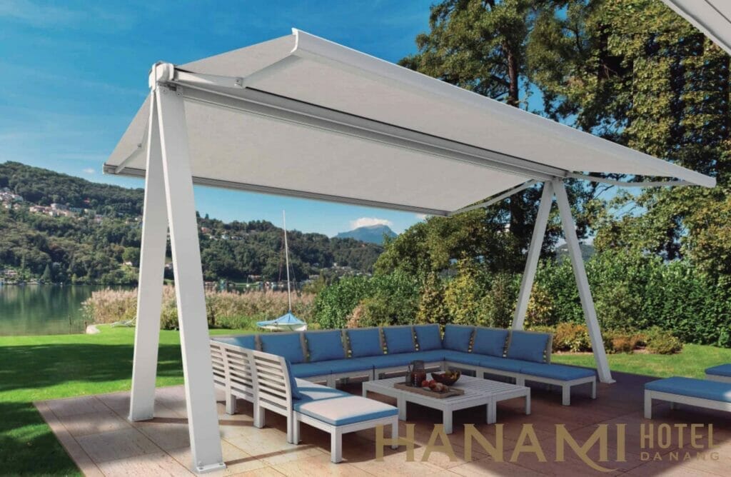 Lắp đặt mái hiên di động - Hòa Phát Đạt