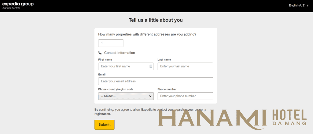  Hướng dẫn đăng ký bán phòng trên expedia.com