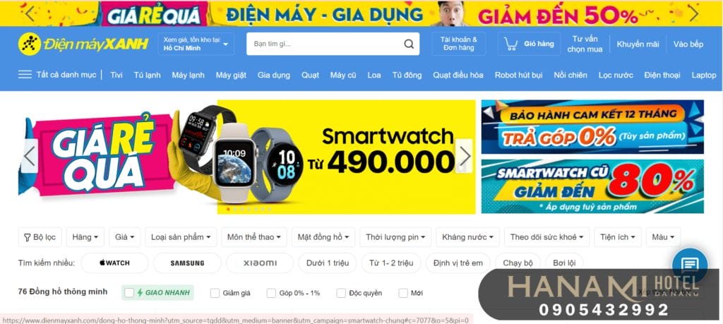 đồng hồ nữ ở Đà Nẵng