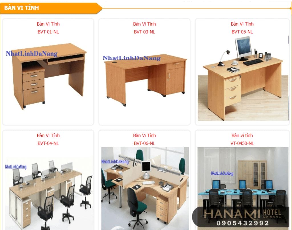 bàn máy tính tại Đà Nẵng
