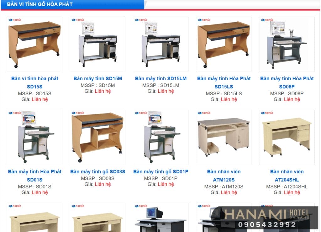 bàn máy tính tại Đà Nẵng