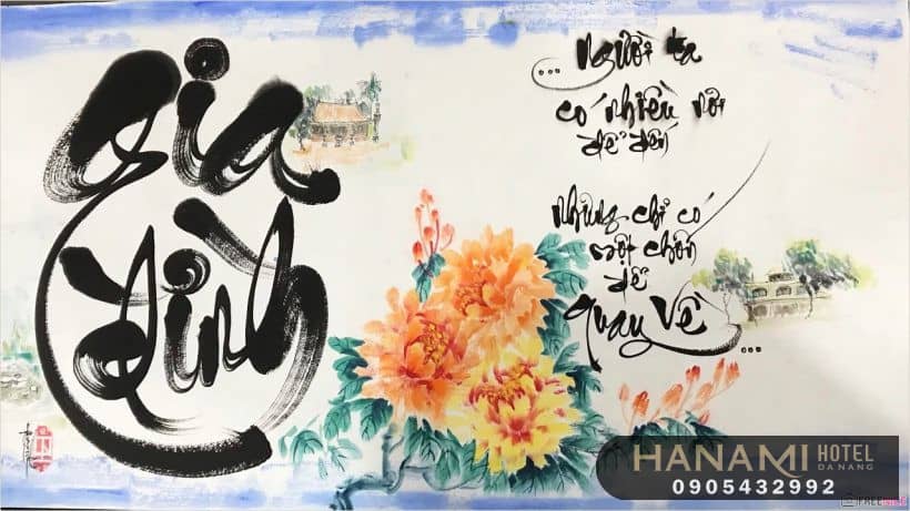 Tranh thư pháp Đà Nẵng 