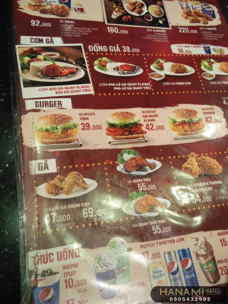 gà rán KFC Đà Nẵng