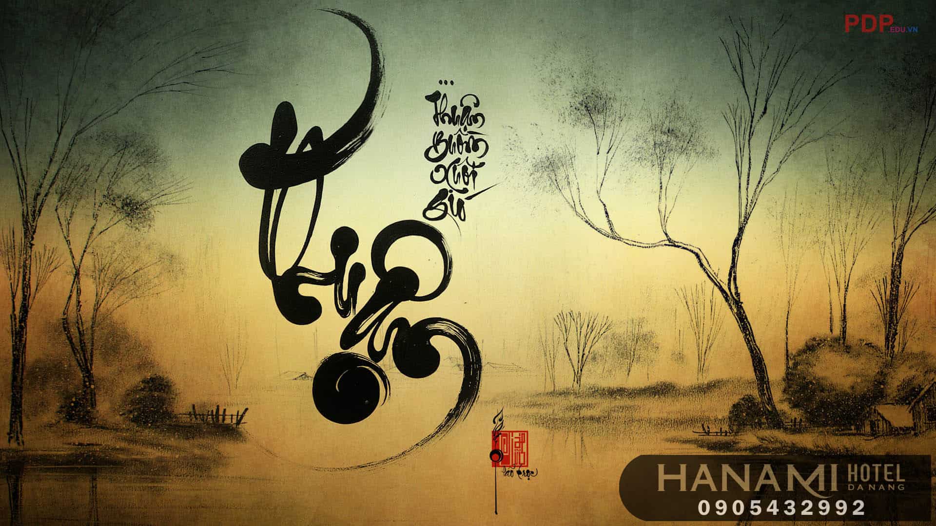 Tranh thư pháp Đà Nẵng