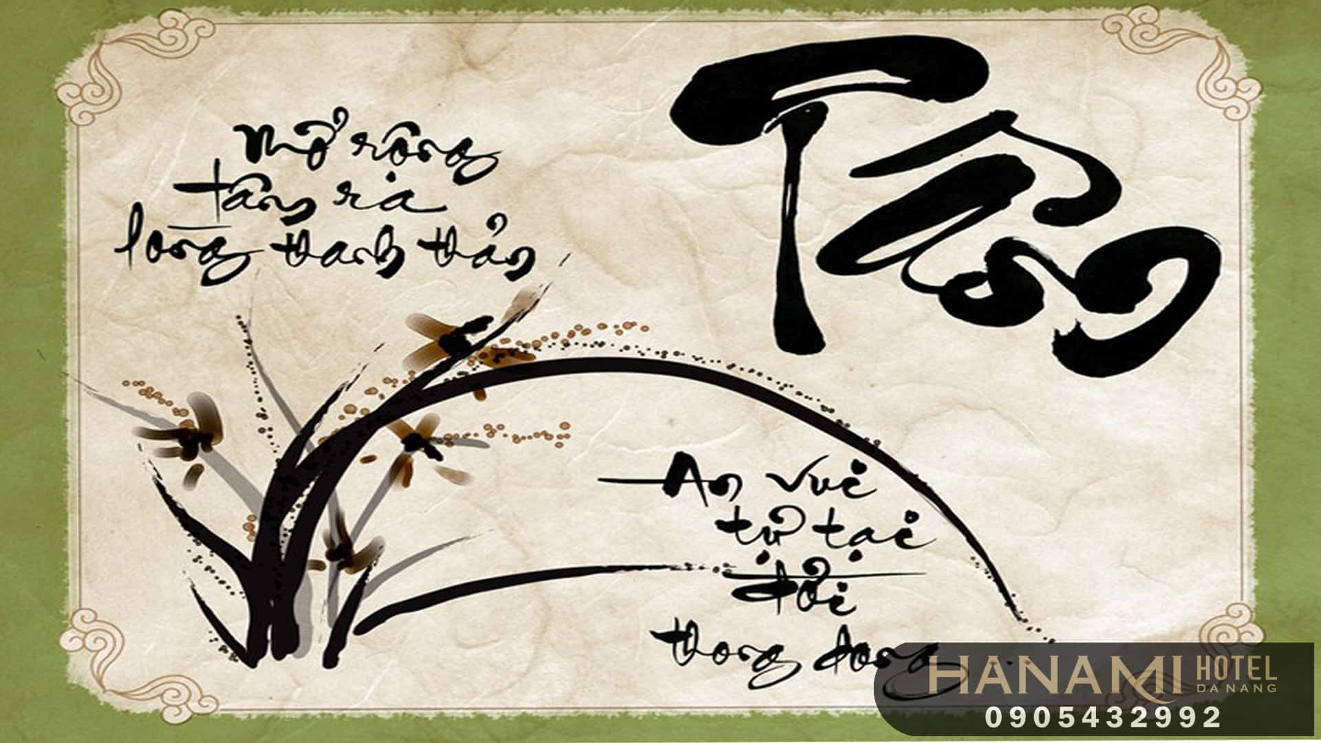 Tranh thư pháp Đà Nẵng