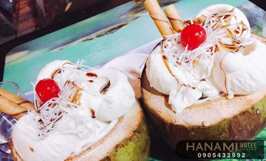 Top 7+ quán kem dừa mã lai Đà Nẵng ngon bổ rẻ 2 kem dừa mã lai Đà Nẵng