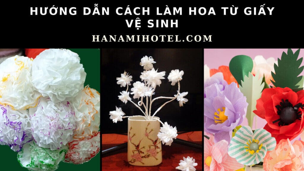 cách làm hoa ly bằng giấy vệ sinh