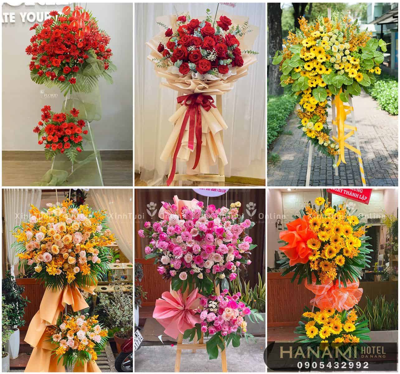 Các lẵng hoa khai trương đẹp