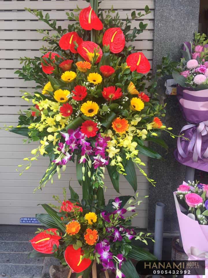 Các lẵng hoa khai trương đẹp