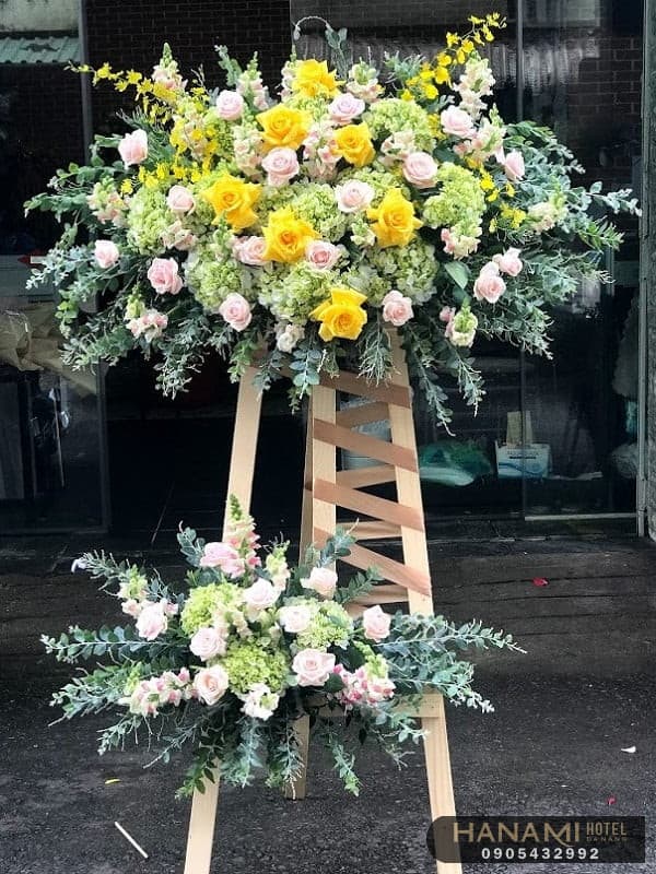 Các lẵng hoa khai trương đẹp