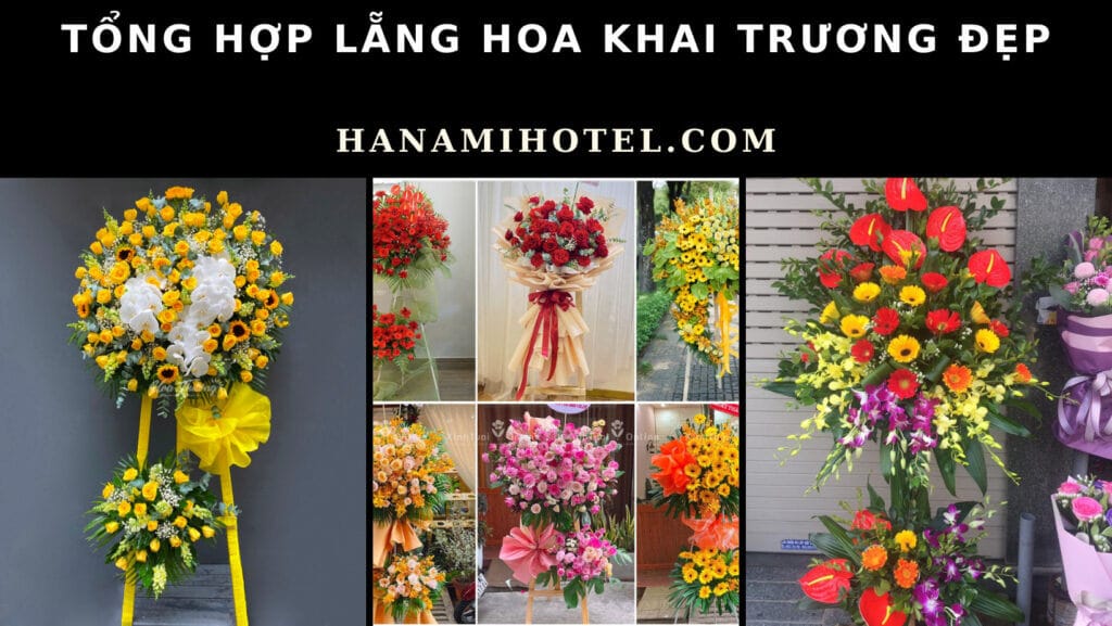 Các lẵng hoa khai trương đẹp