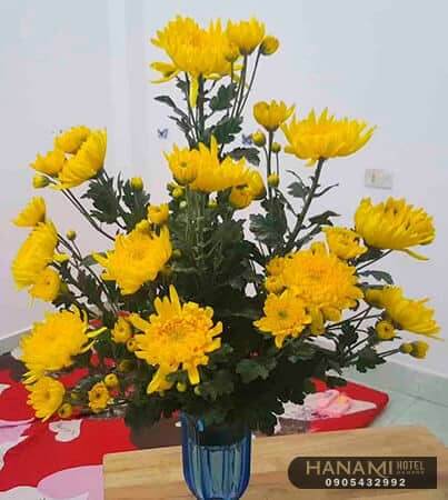 cách cắm hoa cúc để bàn thờ