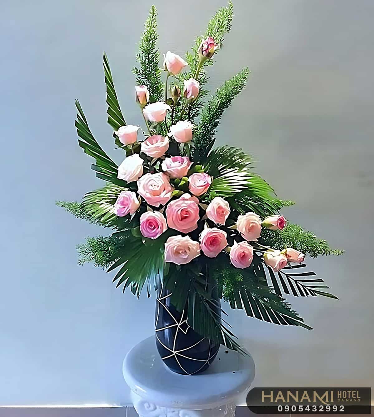 cách cắm hoa hồng đẹp