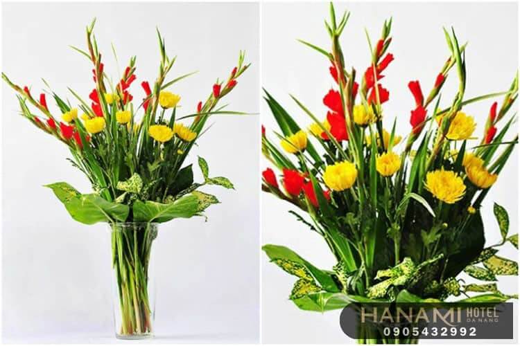 cách cắm hoa lay ơn