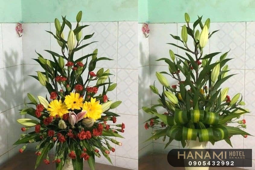cách cắm hoa ly