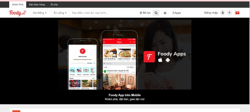 trang web ẩm thực Đà Nẵng 