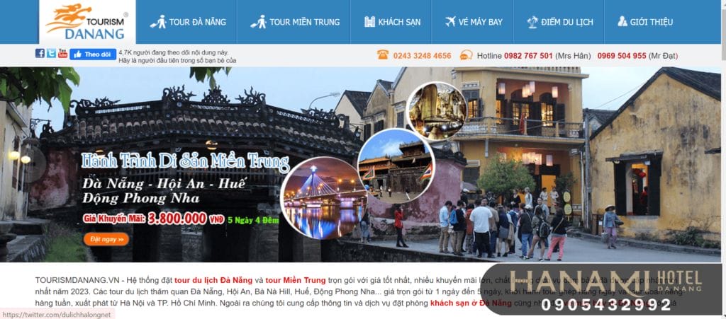 trang web ẩm thực Đà Nẵng 