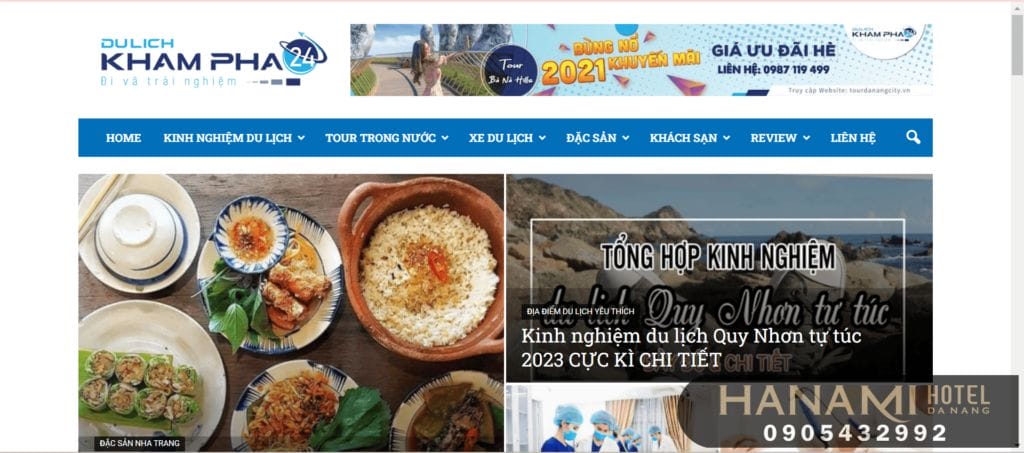 trang web ẩm thực Đà Nẵng 