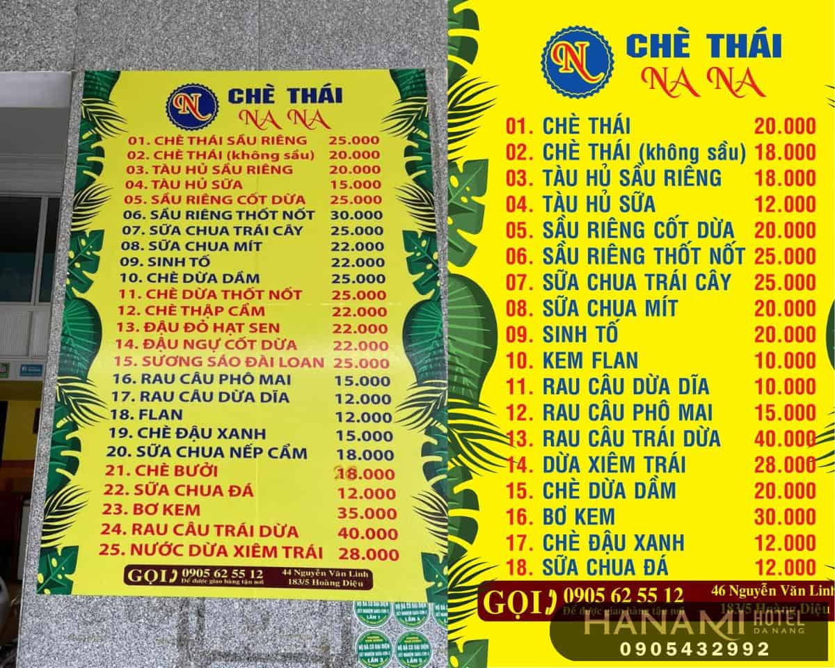 Khám Phá Quán Chè Thái Nana Hải châu Đà nẵng Được Các Bạn Trẻ Yêu Thích 5 chè Thái Nana Hải Châu Đà Nẵng